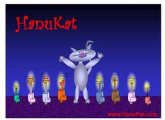 Picture of Hanukat - Cat in middle and mouses